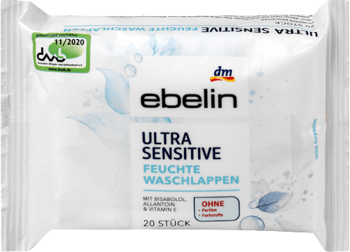 Ultra gevoelige washandjes, 20 stuks