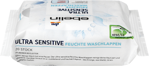 Ultra gevoelige washandjes, 20 stuks