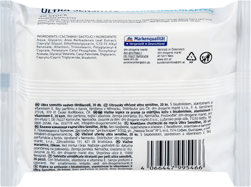 Waschlappen Ultra sensitive, 20 St
