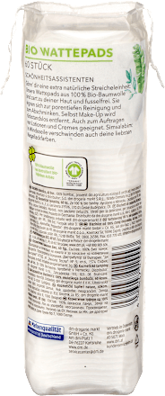 Wattepads Bio GOTS-zertifiziert, 60 St