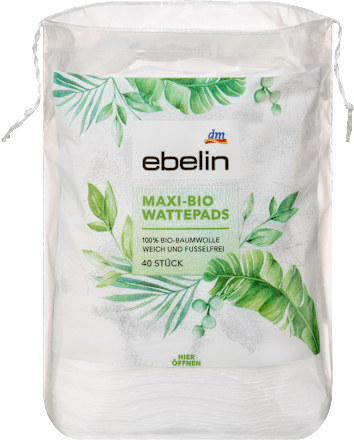 Wattepads Bio Maxi GOTS-zertifiziert, 40 St