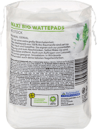 Wattepads Bio Maxi GOTS-zertifiziert, 40 St