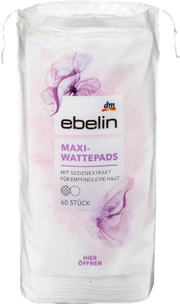 Wattepads Maxi mit Seide, 60 St