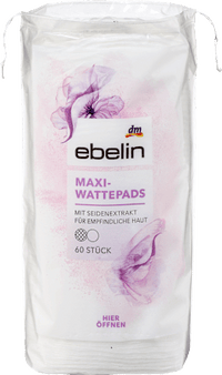 Wattepads Maxi mit Seide, 60 St