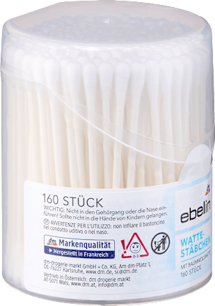Wattenstaafjesdoos, 160 stuks
