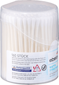 Wattenstaafjesdoos, 160 stuks
