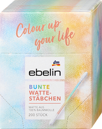Wattestäbchen bunt, 200 St