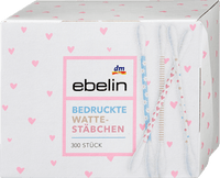 Wattestäbchen mit bedruckten Papierschäften Motiv-Box, 300 St