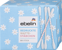 Wattestäbchen mit bedruckten Papierschäften Motiv-Box, 300 St