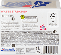 Wattestäbchen Motiv-Box, 300 St