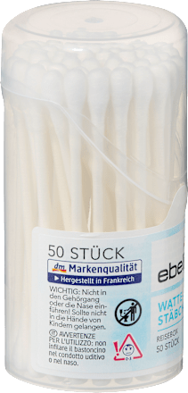 Reisdoosje wattenstaafjes, 50 stuks