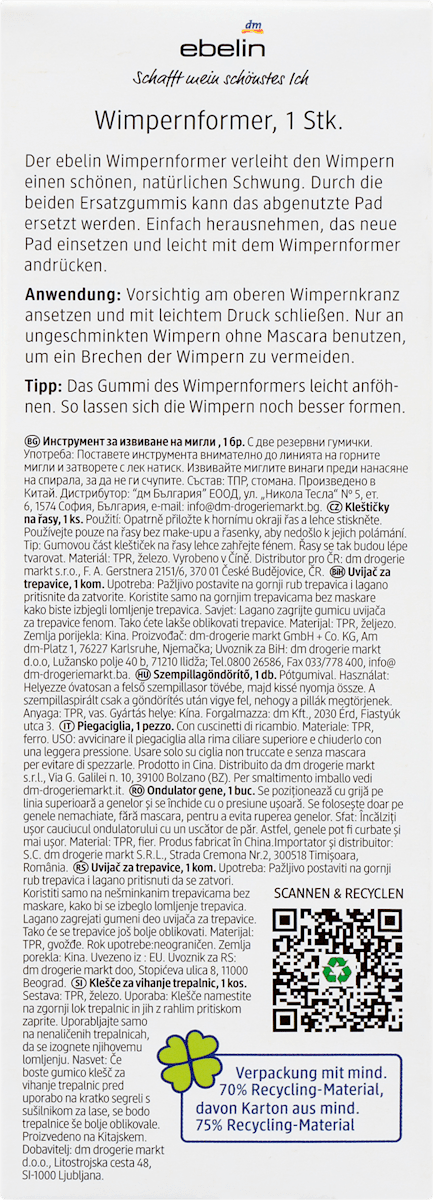 ebelin Wimpernformer mit Charm, 1 St