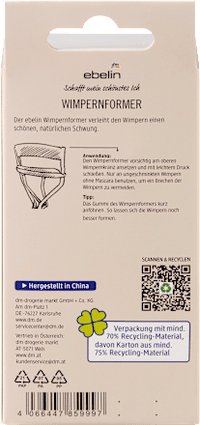 Wimpernformer, 1 St
