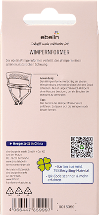 Wimpernformer, 1 St