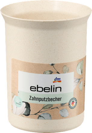 Zahnputzbecher beige, Reisegröße, 1 St