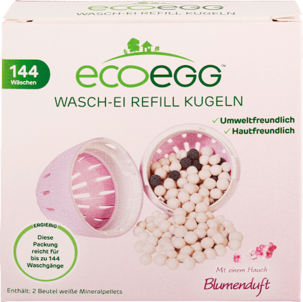 Was-ei met bloemengeur navulballen navulverpakking, 144 Wl