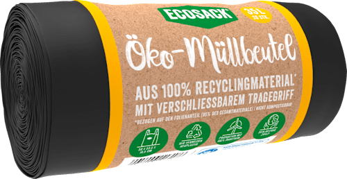 Eco-afvalzakken 35 l met draagbeugel, 20 stuks
