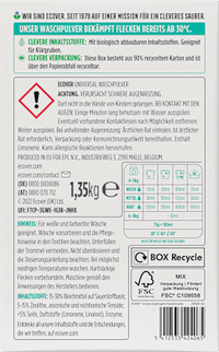 Vollwaschmittel Pulver Universal, 18 Wl ECOVER