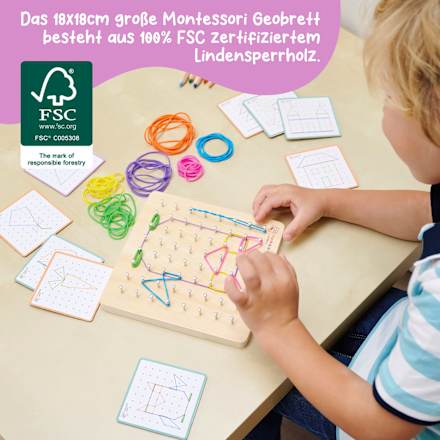 Geometriebrett Montessori, 1 St