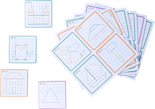 Geometriebrett Montessori, 1 St