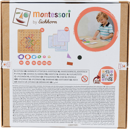 Geometriebrett Montessori, 1 St