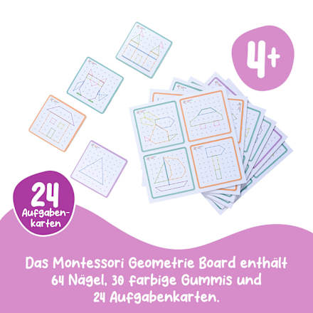 Geometriebrett Montessori, 1 St