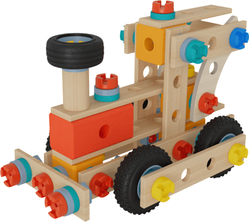 Holzspielzeug Construct Lokomotive, 1 St