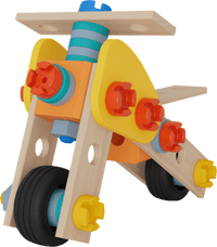 Holzspielzeug Mini Motorrad Construct