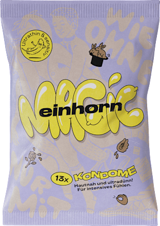 einhorn Kondome Magic ultradünn, Breite 53 mm, 13 St