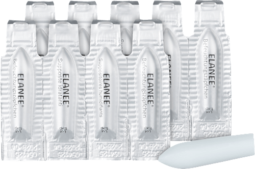 Hydraterende zetpillen, 10 stuks