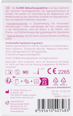 Befeuchtungszäpfchen, 10 St