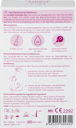 Fertilitäts-Gel, 6x5ml, 30 ml