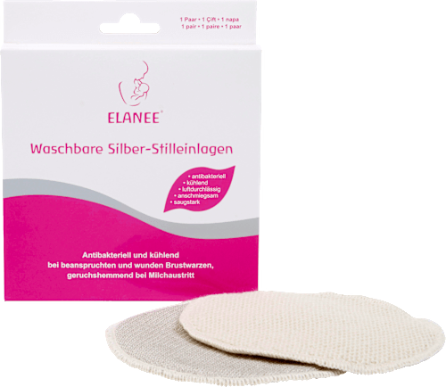 Stilleinlagen Silber waschbar, 2 St