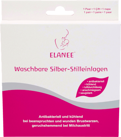 Stilleinlagen Silber waschbar, 2 St