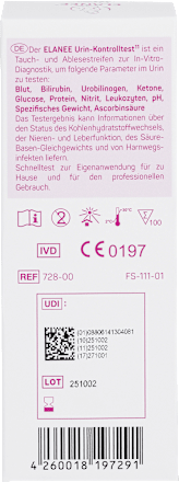 Urin-Kontrolltest 11 Parameter, 100 St