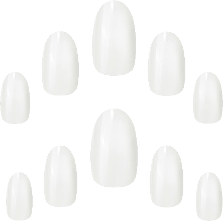 Kunstnagels Kaal Ovaal, 48 stuks