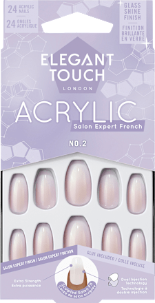 Kunstnagels Frans Acryl Nr. 2 Kist, 24 stuks