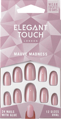 Künstliche Nägel Mauve Madness Oval, 24 St Elegant Touch