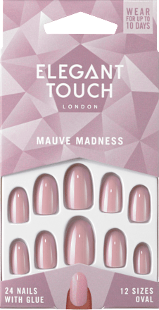Künstliche Nägel Mauve Madness Oval, 24 St Elegant Touch