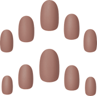 Künstliche Nägel Mink Nude Oval, 24 St Elegant Touch