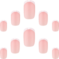 Kunstnagels Salon Frans Medium Vierkant, 24 stuks