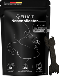 ELLICIT Nasenpflaster schwarz, 30 St