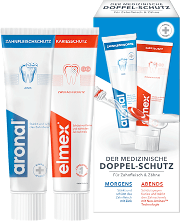 Tandpasta aronal &amp; elmex mondhygiëneset (2 x 75 ml), 150 ml