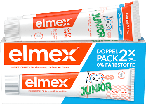 Zahnpasta Kinder Junior 6-12 Jahren (2x75ml), 150 ml