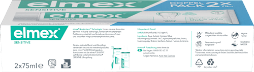 Tandpasta Sensitive Twin Pack (2 x 75 ml), 150 ml