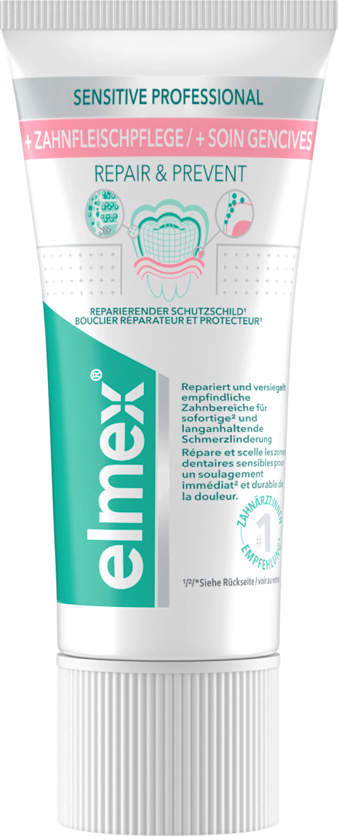 elmex Zahnpasta Sensitive Professional Repair & Prevent, Reisegröße, 20 ml