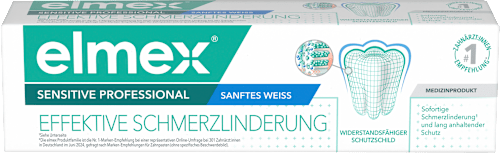 Zahnpasta Sensitive Professional Sanftes Weiss, 75 ml