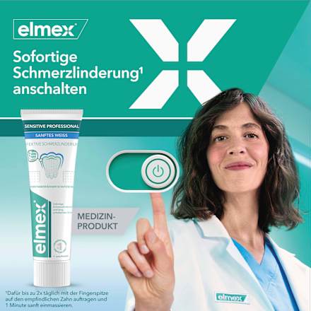 Zahnpasta Sensitive Professional Sanftes Weiss, 75 ml