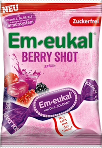 Bonbon, Berry Shot, gefüllt, zuckerfrei, 75 g