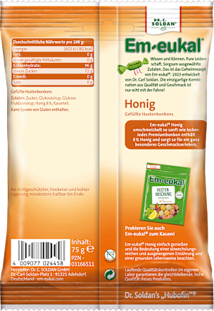 Honinggevuld snoep, 75 g